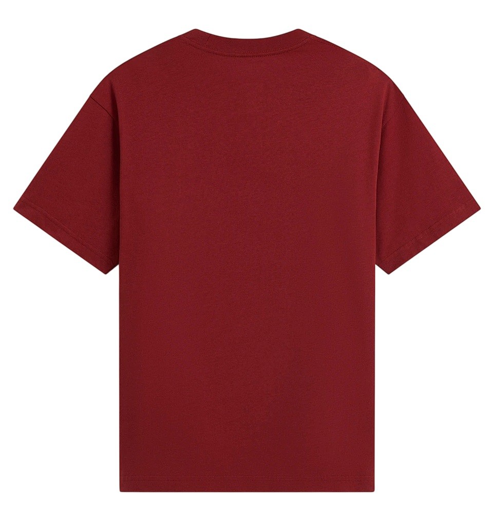 VANS CAMISETA MANGA CORTA LEFT CHEST II LOOSE POPPY EMBER BACK