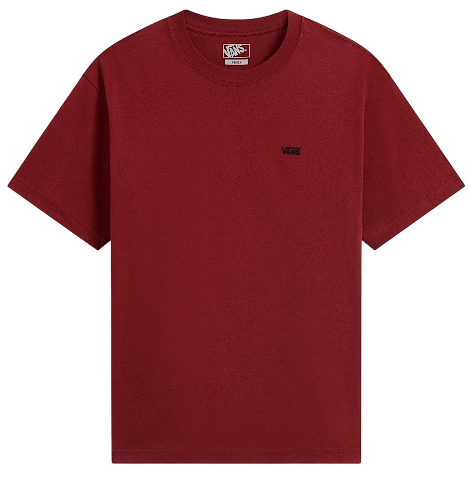VANS CAMISETA MANGA CORTA LEFT CHEST II LOOSE POPPY EMBER FRONT