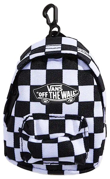 VANS MICRO MOCHILA LLAVERO MICRO OLD SKOOL BLACK WHITE FRONT
