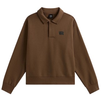 VANS POLO FLEECE PULLLOVER VINTAGE COCOA FRONT