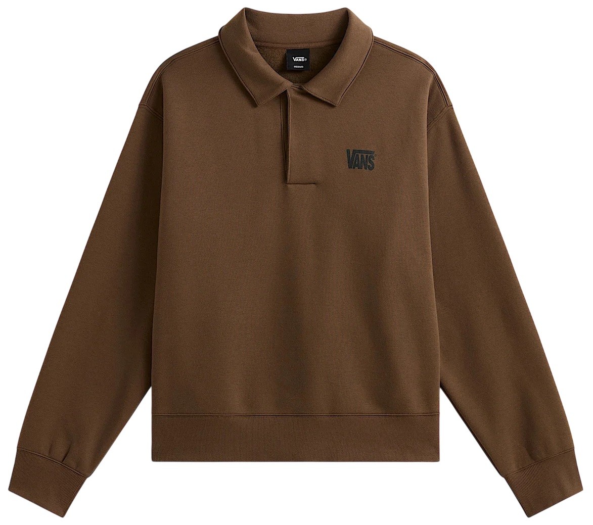 VANS POLO FLEECE PULLLOVER VINTAGE COCOA FRONT