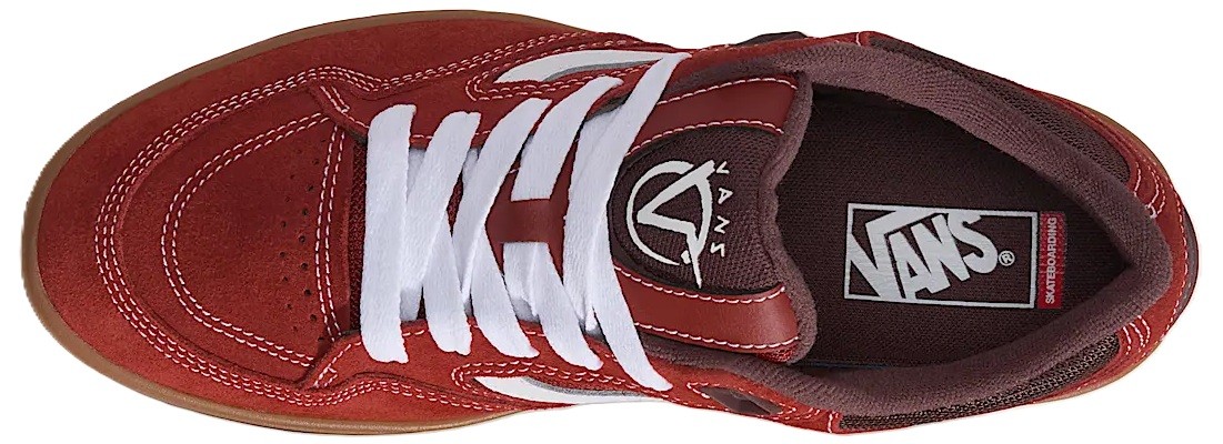 VANS ZAPATILLA SKATE ROWAN Z3 GUM BORDEAUX VISTA SUPERIOR