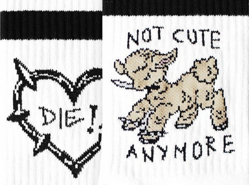 AMERICAN SOCKS PRO CALCETINES NOT CUTE DETALLE