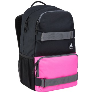 BURTON MOCHILA TREBLE YELL SHOCKWAVE PINK TRUE BLACK FRONT