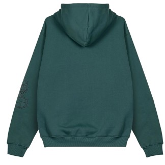 GRIMEY SUDADERA CAPUCHA SHO NUFF REGULAR HOODIE PETROL GREEN BACK