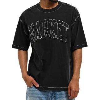 MARKET CAMISETA MANGA CORTA BIG STITCH BLACK FRONT