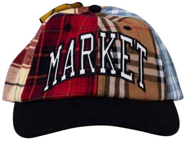 MARKET STUDIOS GORRA FLANNEL PANEL ARC DAD MULTI FRONT
