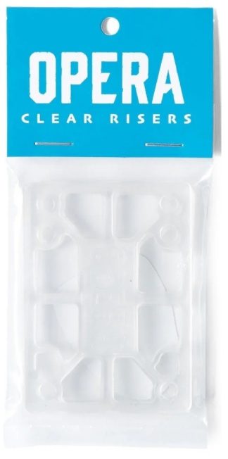 OPERA SKATEBOARDS ELEVADOR EJE RISER PADS CLEAR PAQUETE