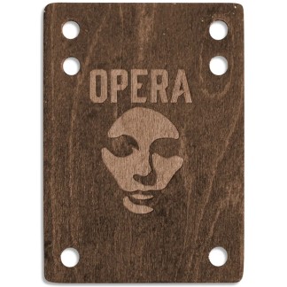 OPERA SKATEBOARDS ELEVADOR EJE RISER PADS WOOD VENEER BLACK