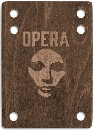 OPERA SKATEBOARDS ELEVADOR EJE RISER PADS WOOD VENEER BLACK
