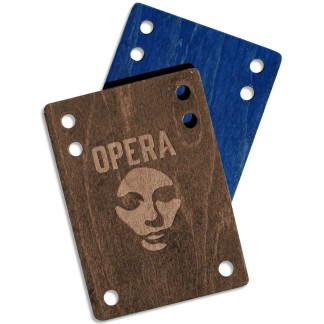 OPERA SKATEBOARDS ELEVADOR EJE RISER PADS WOOD VENEER PAR