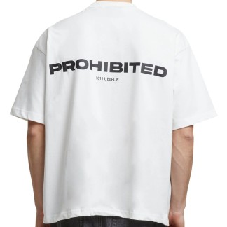 PROHIBITED CAMISETA MANGA CORTA 10119 OFF WHITE BACK