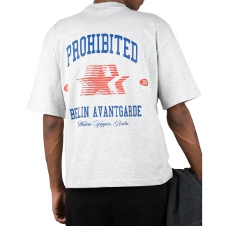 PROHIBITED CAMISETA MANGA CORTA AVANTGARDE GREY MELANGE BACK