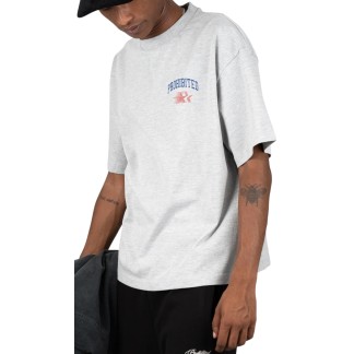 PROHIBITED CAMISETA MANGA CORTA AVANTGARDE GREY MELANGE FRONT