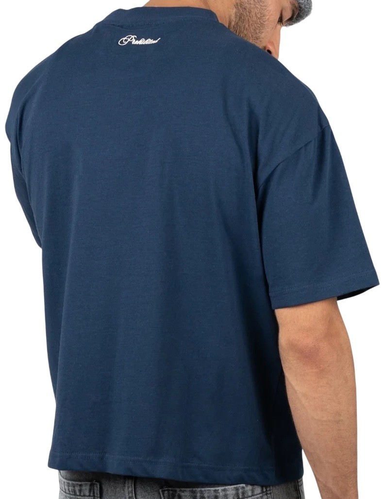 PROHIBITED CAMISETA MANGA CORTA COLLEGE OCEAN BLUE BACK