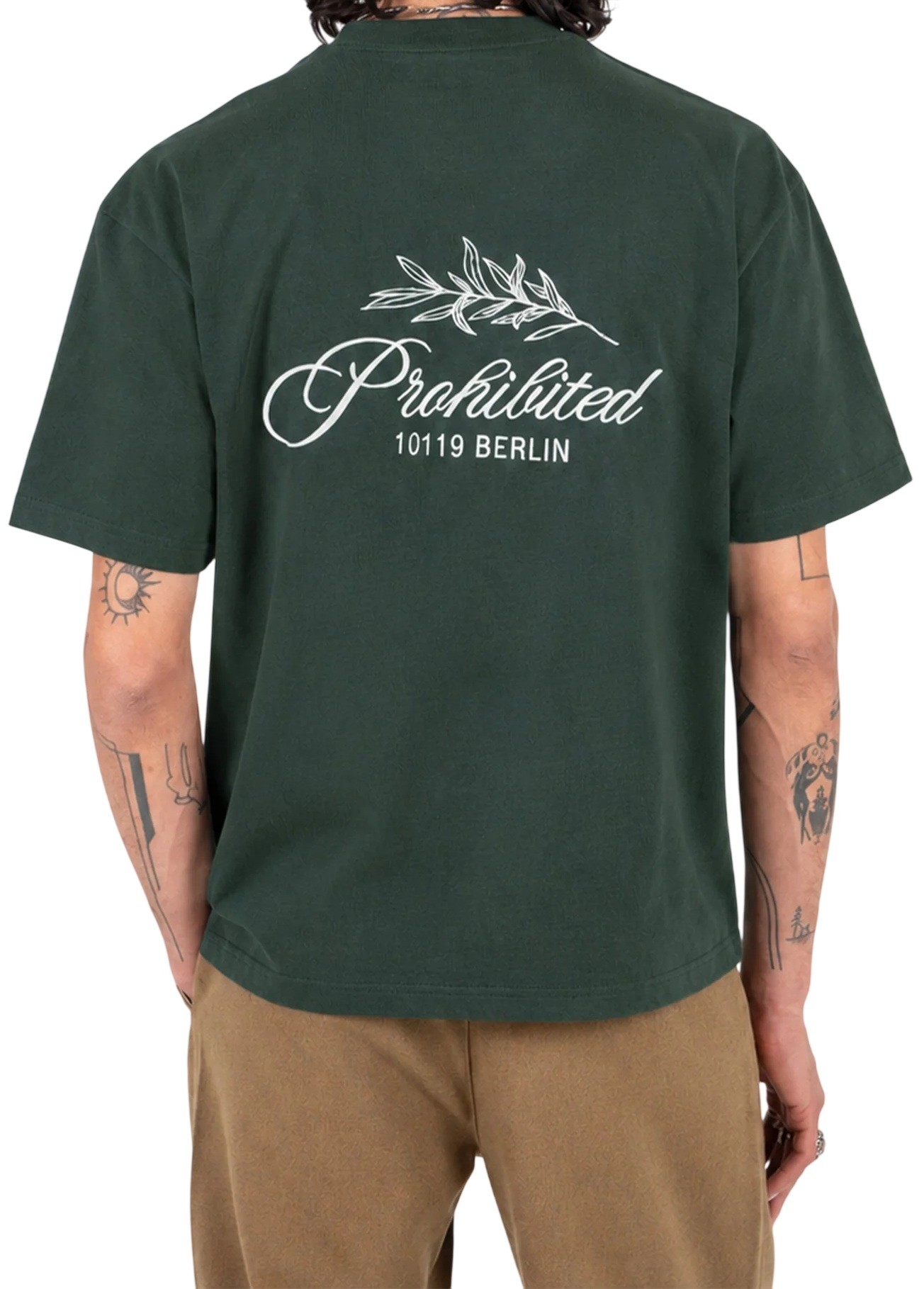 PROHIBITED CAMISETA MANGA CORTA PB LEAF GREEN BACK