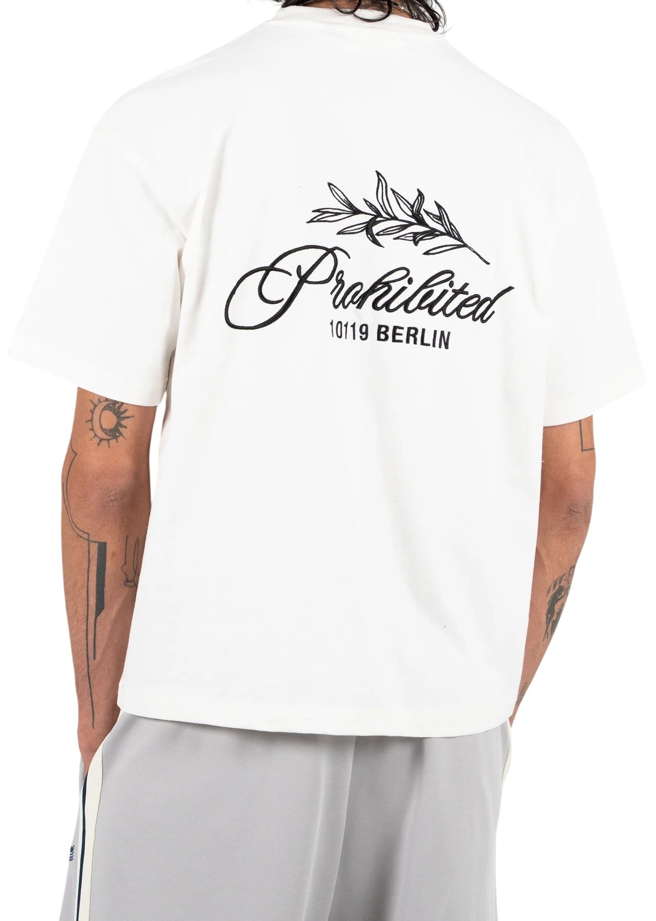 PROHIBITED CAMISETA MANGA CORTA PB LEAF OFF WHITE BACK