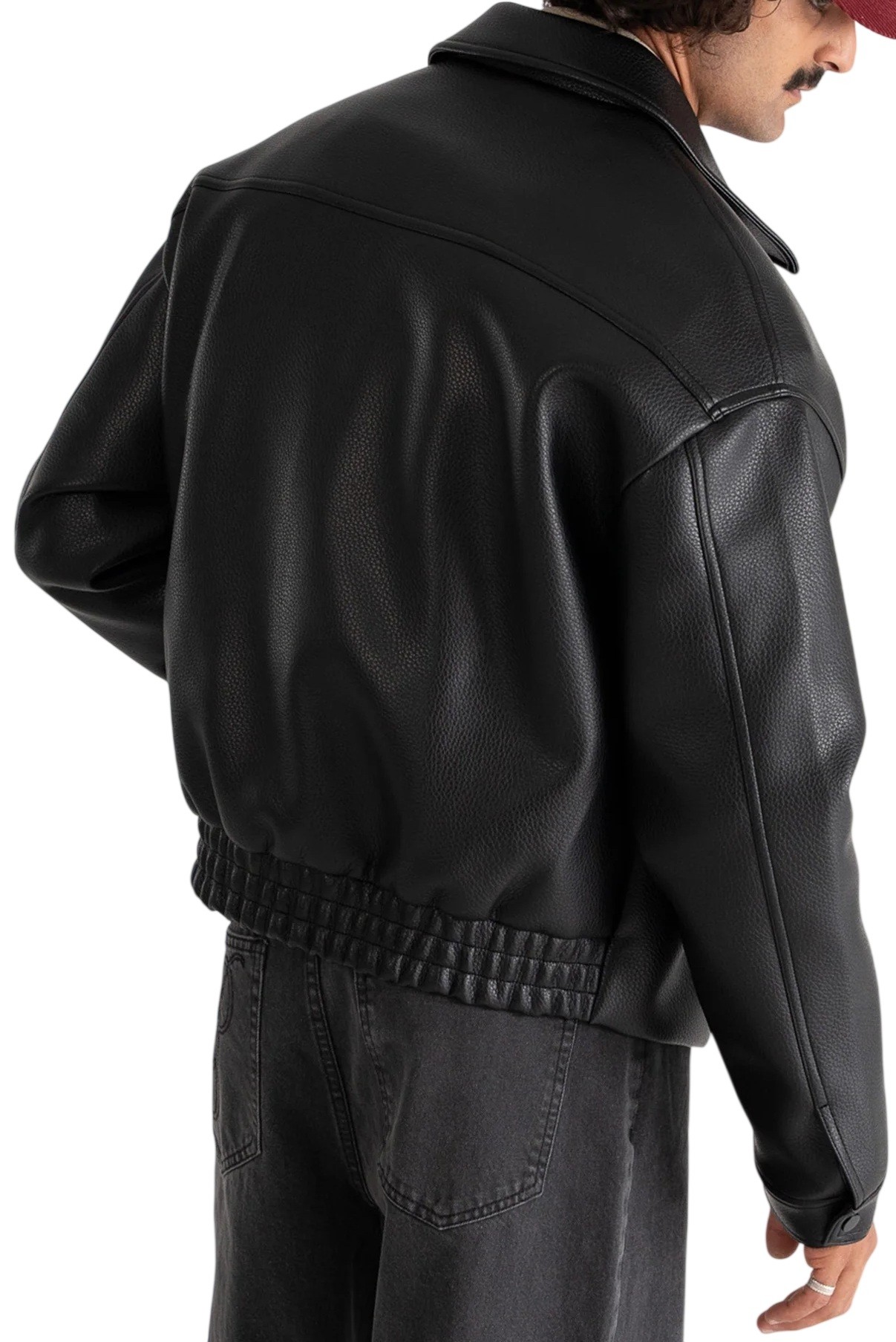 PROHIBITED CHAQUETA NIGHTRIDER JACKET BLACK BACK MODELO