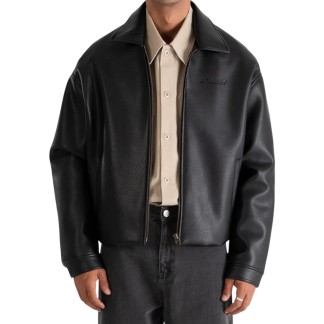 PROHIBITED CHAQUETA NIGHTRIDER JACKET BLACK FRONT MODELO