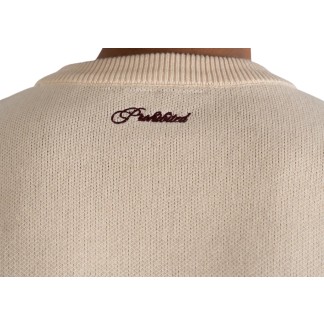PROHIBITED JERSEY INITIAL KNIT CREAM BACK-Photoroom