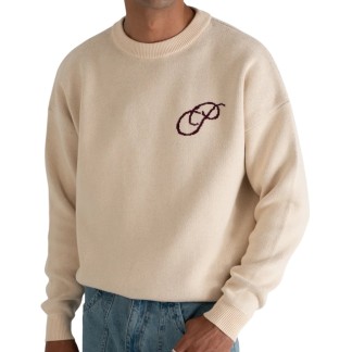PROHIBITED JERSEY INITIAL KNIT CREAM FRONT-Photoroom
