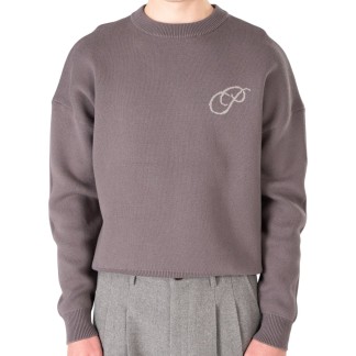 PROHIBITED JERSEY INITIAL KNIT GREY FRONT