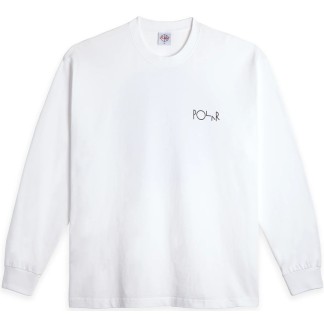 Polar-Skate-Co-F26-Fill-Logo-LS-Tee-Klez-Crossing-White-1