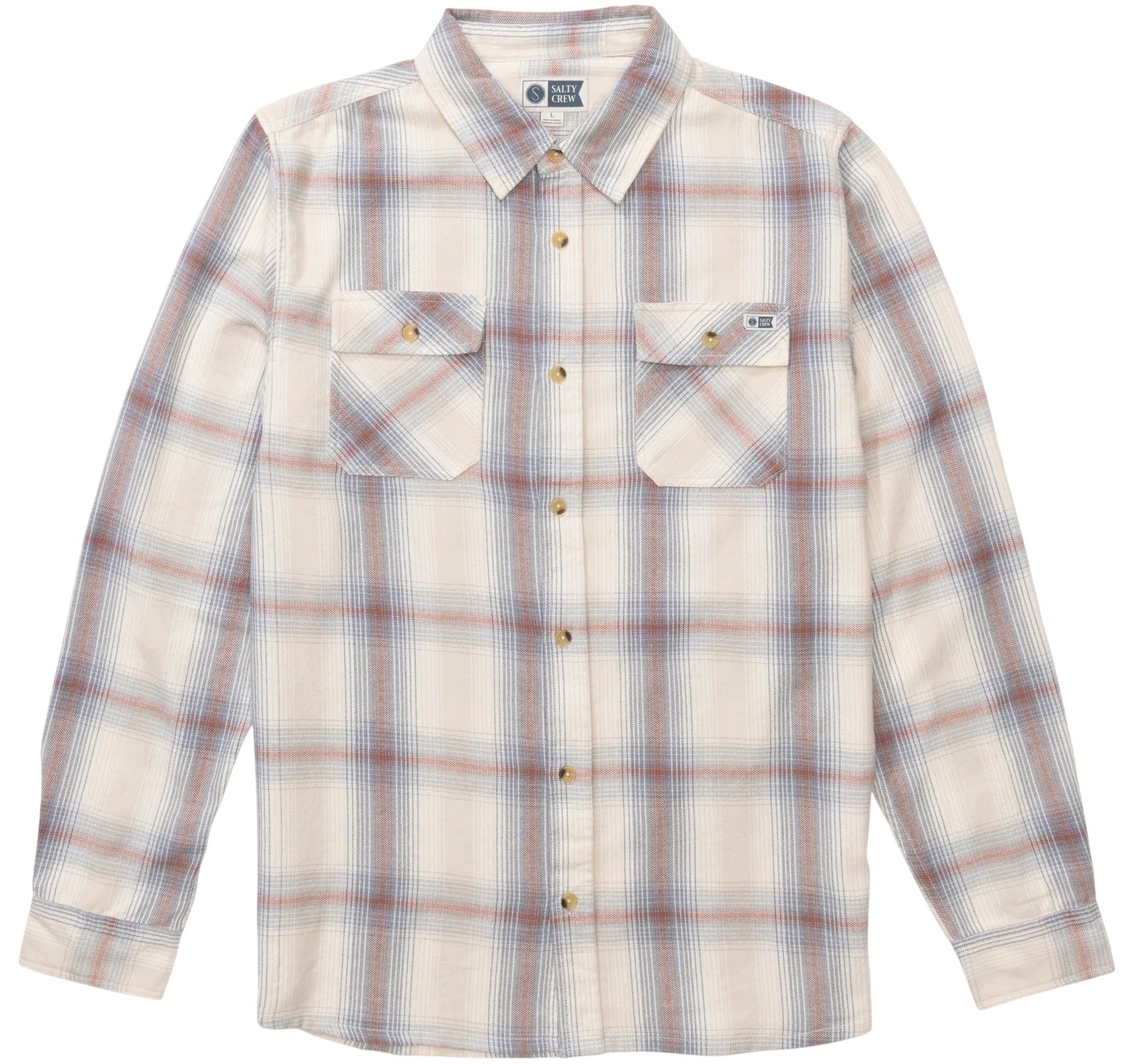 SALTY CREW CAMISA MANGA LARGA DAYBEAK FLANNEL TRADEWINDS FRONT