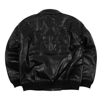 WASTED PARIS CHAQUETA EMBLEM VARSITY BLACK BACK