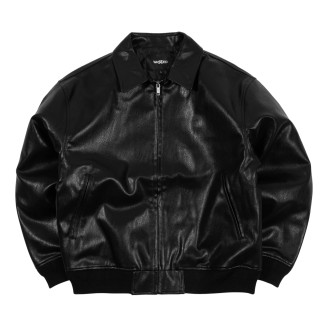 WASTED PARIS CHAQUETA EMBLEM VARSITY BLACK FRONT