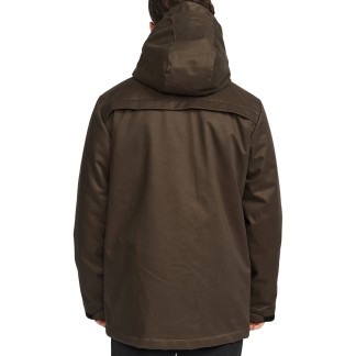 RVLT CHAQUETA PARKA 7443 DARK BROWN BACK