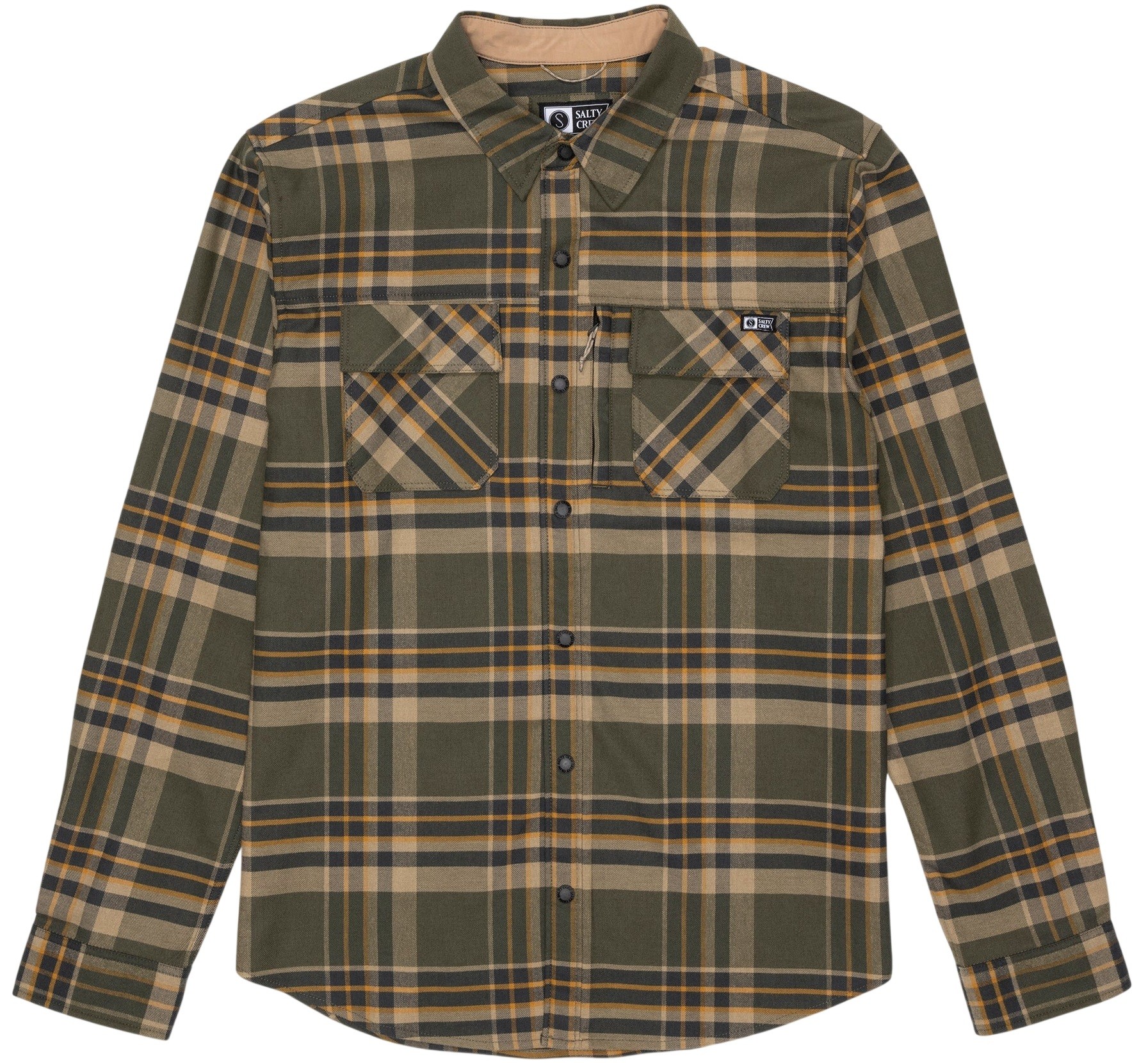 SALTY CREW CAMISA MANGA LARGA FATHOM LS WASHED LEAF FRONT